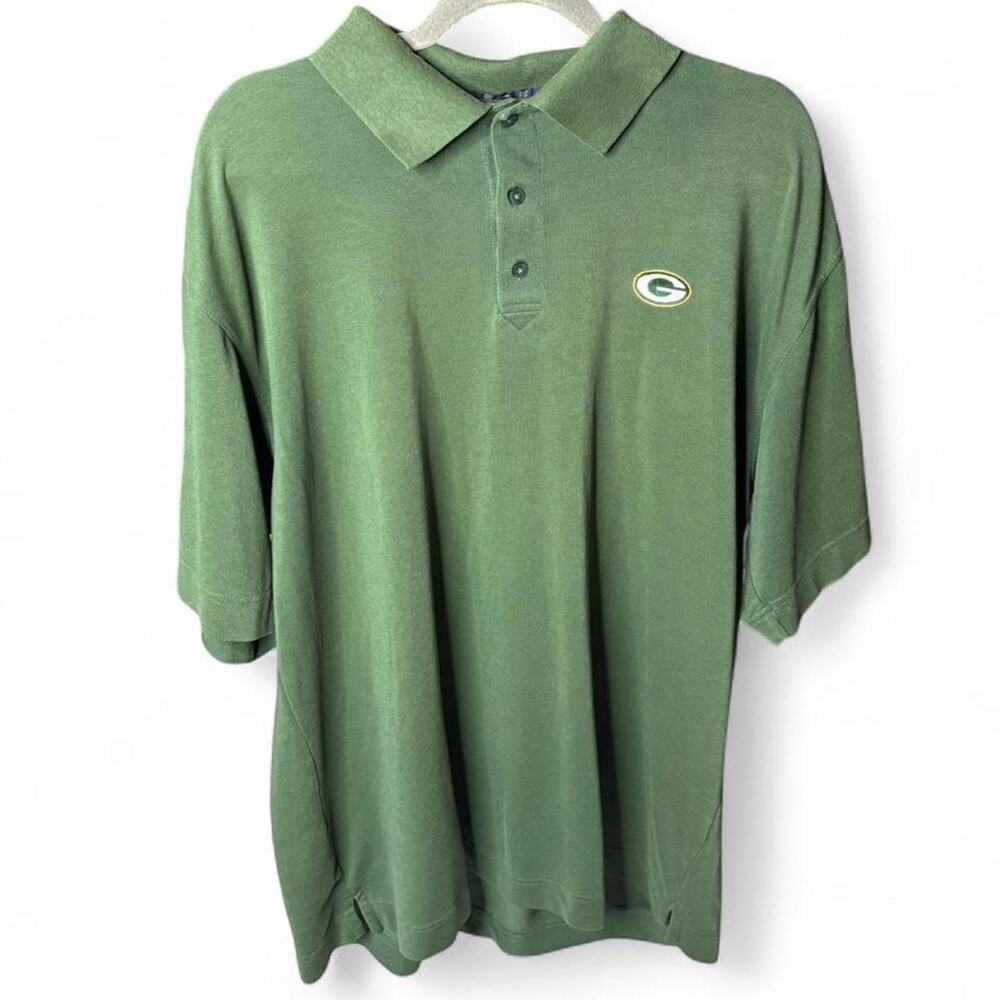 Cutter & Buck Green Bay Packers Polo XL Green CB DryTec NFL G Logo